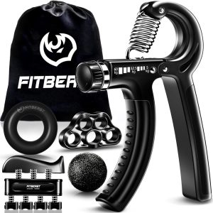 FitBeast Grip Strengthener Forearm Strengthener Hand Grips Strengthener Kit - 5 Pack Adjustable Resistance