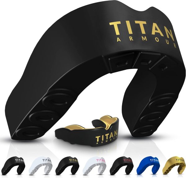 Gum Shield w/Dual-Layer Technology | Adults & Junior Custom-Fit Mouth Guard | Case Inc | Boil & Bite Mouthguard: Boxing, Rugby, MMA, Hockey & All Contact Sports